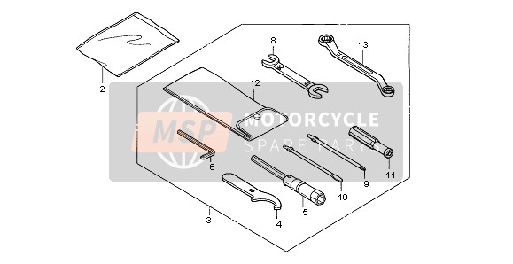 Honda FJS600A 2005 Utensili per un 2005 Honda FJS600A